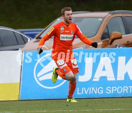 Fussball Tipico Bundesliga. RZ Pellets WAC gegen FK Austria Wien. Torjubel Kevin Friesenbichler (Wien). Wolfsberg, am 26.11.2017.
Foto: Kuess

---
pressefotos, pressefotografie, kuess, qs, qspictures, sport, bild, bilder, bilddatenbank
