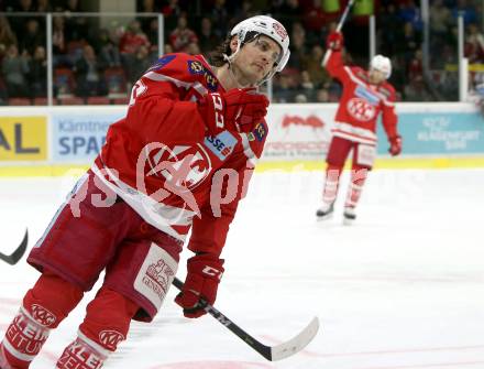 EBEL. Eishockey Bundesliga. KAC gegen 	HCB Suedtirol Alperia. Torjubel Manuel Ganahl (KAC). Klagenfurt, am 26.11.2017.
Foto: Kuess

---
pressefotos, pressefotografie, kuess, qs, qspictures, sport, bild, bilder, bilddatenbank