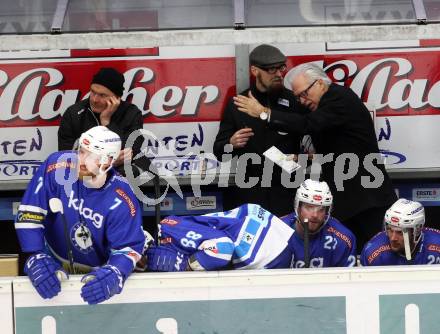 EBEL. Eishockey Bundesliga. EC VSV gegen Fehervar AV 19. Trainer Greg Holst, Co-Trainer Markus Peintner (VSV). Villach, am 24.11.2017.
Foto: Kuess 


---
pressefotos, pressefotografie, kuess, qs, qspictures, sport, bild, bilder, bilddatenbank
