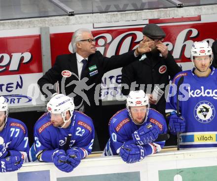 EBEL. Eishockey Bundesliga. EC VSV gegen Fehervar AV 19. Trainer  Greg Holst, Co-Trainer Markus Peintner (VSV). Villach, am 24.11.2017.
Foto: Kuess 


---
pressefotos, pressefotografie, kuess, qs, qspictures, sport, bild, bilder, bilddatenbank