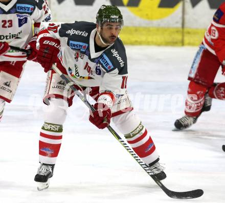 EBEL. Eishockey Bundesliga. KAC gegen 	HCB Suedtirol Alperia. Michael Angelidis (Bozen). Klagenfurt, am 26.11.2017.
Foto: Kuess

---
pressefotos, pressefotografie, kuess, qs, qspictures, sport, bild, bilder, bilddatenbank