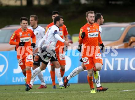 Fussball Tipico Bundesliga. RZ Pellets WAC gegen FK Austria Wien. Torjubel Kevin Friesenbichler, (Wien). Wolfsberg, am 26.11.2017.
Foto: Kuess

---
pressefotos, pressefotografie, kuess, qs, qspictures, sport, bild, bilder, bilddatenbank