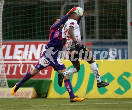 Fussball Tipico Bundesliga. RZ Pellets WAC gegen FK Austria Wien. Issiaka Ouedraogo, (WAC), Osman Hadzikic  (Wien). Wolfsberg, am 26.11.2017.
Foto: Kuess

---
pressefotos, pressefotografie, kuess, qs, qspictures, sport, bild, bilder, bilddatenbank