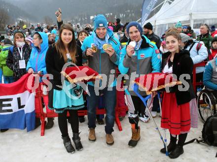 Schi Alpin. Worls Para Alpine Skiing. Markus Salcher, Thomas Grochar (AUT). Tarvis, am 31.1.2017.
Foto: Kuess
---
pressefotos, pressefotografie, kuess, qs, qspictures, sport, bild, bilder, bilddatenbank