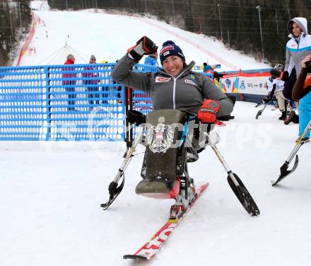 Schi Alpin. Worls Para Alpine Skiing. Claudia Loesch (AUT). Tarvis, am 31.1.2017.
Foto: Kuess
---
pressefotos, pressefotografie, kuess, qs, qspictures, sport, bild, bilder, bilddatenbank