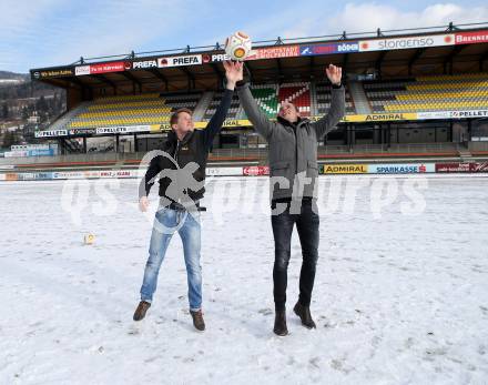 Fussball Bundesliga. RZ Pellets WAC. Christian Dobnik, Alexander Kofler. Wolfsberg, am 16.1.2017.
Foto: Kuess

---
pressefotos, pressefotografie, kuess, qs, qspictures, sport, bild, bilder, bilddatenbank