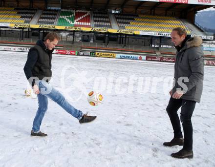 Fussball Bundesliga. RZ Pellets WAC. Christian Dobnik, Alexander Kofler. Wolfsberg, am 16.1.2017.
Foto: Kuess

---
pressefotos, pressefotografie, kuess, qs, qspictures, sport, bild, bilder, bilddatenbank