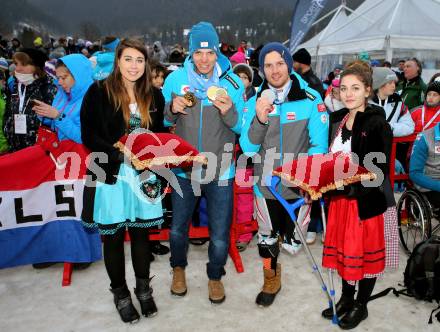 Schi Alpin. Worls Para Alpine Skiing. Markus Salcher, Thomas Grochar (AUT). Tarvis, am 31.1.2017.
Foto: Kuess
---
pressefotos, pressefotografie, kuess, qs, qspictures, sport, bild, bilder, bilddatenbank