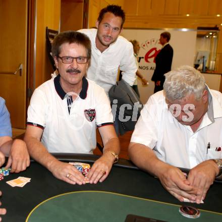 Fussball. Poker. ErÃ¶ffnung Poker Europameisterschaft. Kurt Widmann, Gernot Messner (WAC). Velden, am 19.7.2017.
Foto: Kuess
---
pressefotos, pressefotografie, kuess, qs, qspictures, sport, bild, bilder, bilddatenbank