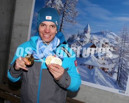 Schi Alpin. Worls Para Alpine Skiing.  Markus Salcher,  (AUT). Tarvis, am 31.1.2017.
Foto: Kuess
---
pressefotos, pressefotografie, kuess, qs, qspictures, sport, bild, bilder, bilddatenbank