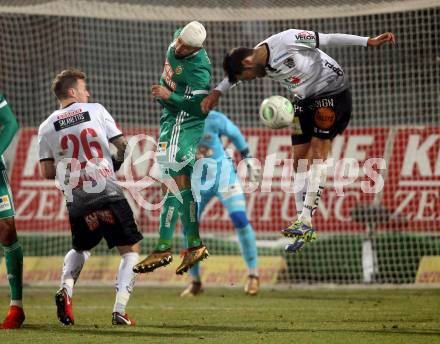 Fussball Tipico Bundesliga. RZ Pellets WAC gegen Rapid Wien. Nemanja Rnic, Michael Sollbauer (WAC), Lucas Galvao Da Costa Souza (Rapid). Wolfsberg, am 2.12.2017.
Foto: Kuess

---
pressefotos, pressefotografie, kuess, qs, qspictures, sport, bild, bilder, bilddatenbank