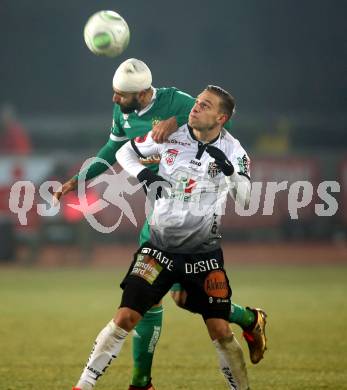 Fussball Tipico Bundesliga. RZ Pellets WAC gegen Rapid Wien. Bernd Gschweidl,  (WAC), Lucas Galvao Da Costa Souza (Rapid). Wolfsberg, am 2.12.2017.
Foto: Kuess

---
pressefotos, pressefotografie, kuess, qs, qspictures, sport, bild, bilder, bilddatenbank