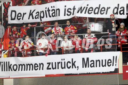 EBEL. Eishockey Bundesliga. KAC gegen 	Fehervar AV 19. Fans (KAC). Klagenfurt, am 3.12.2017.
Foto: Kuess

---
pressefotos, pressefotografie, kuess, qs, qspictures, sport, bild, bilder, bilddatenbank