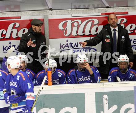 EBEL. Eishockey Bundesliga. EC VSV gegen HC Orli Znojmo. Trainer Markus Peintner, Co-Trainer Hans Winkler (VSV). Villach, am 10.12.2017.
Foto: Kuess 


---
pressefotos, pressefotografie, kuess, qs, qspictures, sport, bild, bilder, bilddatenbank