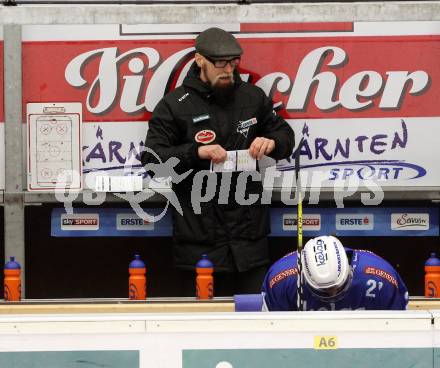 EBEL. Eishockey Bundesliga. EC VSV gegen HC Orli Znojmo. Trainer Markus Peintner (VSV). Villach, am 10.12.2017.
Foto: Kuess 


---
pressefotos, pressefotografie, kuess, qs, qspictures, sport, bild, bilder, bilddatenbank