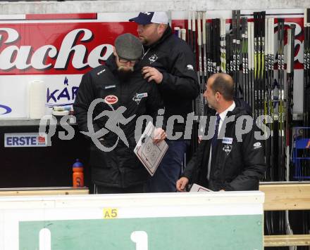 EBEL. Eishockey Bundesliga. EC VSV gegen HC Orli Znojmo. Trainer Markus Peintner, Co-Trainer Hans Winkler (VSV). Villach, am 10.12.2017..
Foto: Kuess 


---
pressefotos, pressefotografie, kuess, qs, qspictures, sport, bild, bilder, bilddatenbank