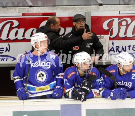 EBEL. Eishockey Bundesliga. EC VSV gegen HC Orli Znojmo. Trainer Markus Peintner, Co-Trainer Hans Winkler (VSV). Villach, am 10.12.2017.
Foto: Kuess 


---
pressefotos, pressefotografie, kuess, qs, qspictures, sport, bild, bilder, bilddatenbank