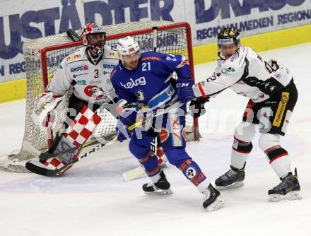 EBEL. Eishockey Bundesliga. EC VSV gegen HC Orli Znojmo. Benjamin Petrik, (VSV), Marek Schwarz, Tomas Pastor  (Znojmo). Villach, am 10.12.2017.
Foto: Kuess 


---
pressefotos, pressefotografie, kuess, qs, qspictures, sport, bild, bilder, bilddatenbank