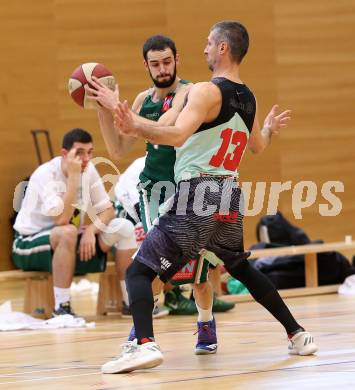 Basketball 2. Bundesliga. Grunddurchgang. 12. Runde. Raiders Villach gegen Dornbirn Lions. Ales Primc, (Villach), Ander Arruti  (Dornbirn). Villach, am 10.12.2017.
Foto: Kuess
---
pressefotos, pressefotografie, kuess, qs, qspictures, sport, bild, bilder, bilddatenbank