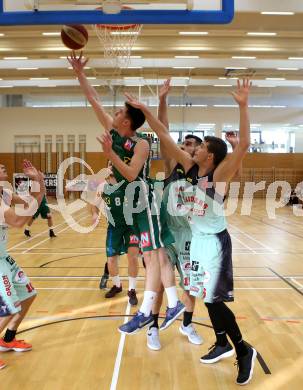 Basketball 2. Bundesliga. Grunddurchgang. 12. Runde. Raiders Villach gegen Dornbirn Lions. Marko Jurica, Mensud Julevic (Villach), Harun Buljubasic  (Dornbirn). Villach, am 10.12.2017.
Foto: Kuess
---
pressefotos, pressefotografie, kuess, qs, qspictures, sport, bild, bilder, bilddatenbank