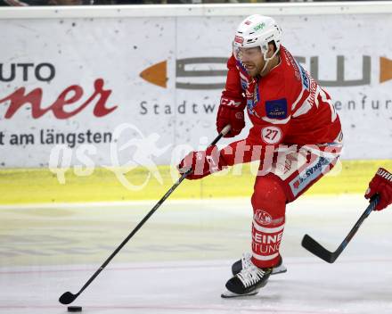 EBEL. Eishockey Bundesliga. KAC gegen 	EC Red Bull Salzburg. Thomas Hundertpfund (KAC). Klagenfurt, am 15.12.2017.
Foto: Kuess

---
pressefotos, pressefotografie, kuess, qs, qspictures, sport, bild, bilder, bilddatenbank