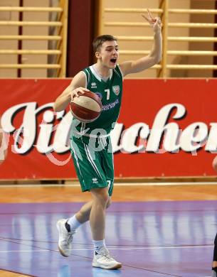 Basketball 2. Bundesliga. Grunddurchgang. 13. Runde. Woerthersee Piraten gegen KOS Celovec.  Jan Razdevsek (KOS). Klagenfurt, am 16.12.2017.
Foto: Kuess
---
pressefotos, pressefotografie, kuess, qs, qspictures, sport, bild, bilder, bilddatenbank