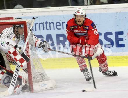 EBEL. Eishockey Bundesliga. KAC gegen  HC Orli Znojmo. Manuel Ganahl (KAC). Klagenfurt, am 17.12.2017.
Foto: Kuess

---
pressefotos, pressefotografie, kuess, qs, qspictures, sport, bild, bilder, bilddatenbank