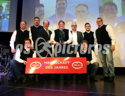 Sportgala. Nacht des Sports. Ehrung Sportler des Jahres.  Mannschaft des Jahres, EV Rottendorf Seiwald. Velden, 20.12.2017.
Foto: Kuess 
---
pressefotos, pressefotografie, kuess, qs, qspictures, sport, bild, bilder, bilddatenbank