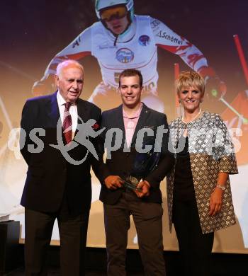 Sportgala. Nacht des Sports. Ehrung Sportler des Jahres.  Michael Kuhn, Markus Salcher, Karin Bernhard. Velden, 20.12.2017.
Foto: Kuess 
---
pressefotos, pressefotografie, kuess, qs, qspictures, sport, bild, bilder, bilddatenbank