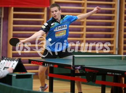 Tischtennis Kaerntner Meisterschaften.   Julian Oberwalder. Villach, am 10.12.2017.
Foto: Kuess
---
pressefotos, pressefotografie, kuess, qs, qspictures, sport, bild, bilder, bilddatenbank
