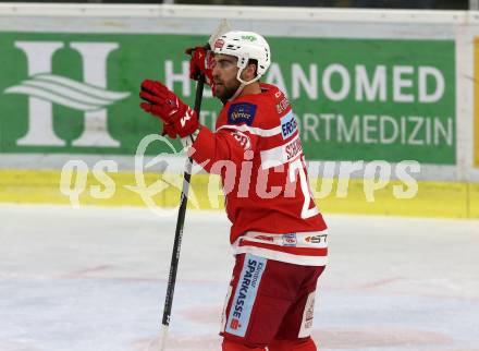 EBEL. Eishockey Bundesliga. KAC gegen  Vienna Capitals. Torjubel Martin Schumnig (KAC). Klagenfurt, am 22.12.2017.
Foto: Kuess

---
pressefotos, pressefotografie, kuess, qs, qspictures, sport, bild, bilder, bilddatenbank
