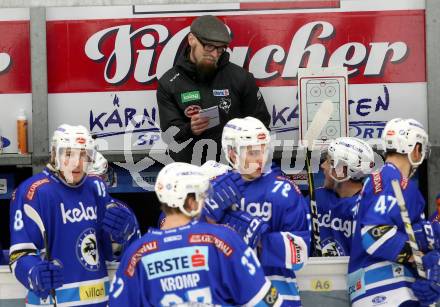 EBEL. Eishockey Bundesliga. EC VSV gegen KHL Medvescak Zagreb. Trainer Markus Peintner (VSV). Villach, am 26.12.2017.
Foto: Kuess 


---
pressefotos, pressefotografie, kuess, qs, qspictures, sport, bild, bilder, bilddatenbank