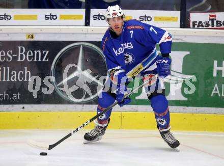 EBEL. Eishockey Bundesliga. EC VSV gegen KHL Medvescak Zagreb. Dave Shields (VSV). Villach, am 26.12.2017.
Foto: Kuess 


---
pressefotos, pressefotografie, kuess, qs, qspictures, sport, bild, bilder, bilddatenbank