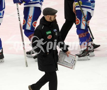 EBEL. Eishockey Bundesliga. EC VSV gegen Moser Medical Graz99ers. Trainer Markus Peintner (VSV). Villach, am 1.1.2018.
Foto: Kuess 


---
pressefotos, pressefotografie, kuess, qs, qspictures, sport, bild, bilder, bilddatenbank