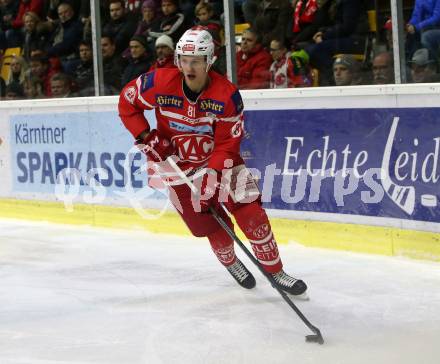 EBEL. Eishockey Bundesliga. KAC gegen KHL Medvescak Zagreb. Marco Richter (KAC). Klagenfurt, am 1.1.2018.
Foto: Kuess

---
pressefotos, pressefotografie, kuess, qs, qspictures, sport, bild, bilder, bilddatenbank