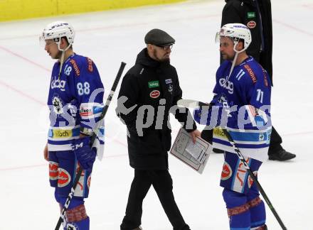 EBEL. Eishockey Bundesliga. EC VSV gegen Moser Medical Graz99ers. Trainer Markus Peintner (VSV). Villach, am 1.1.2018.
Foto: Kuess 


---
pressefotos, pressefotografie, kuess, qs, qspictures, sport, bild, bilder, bilddatenbank