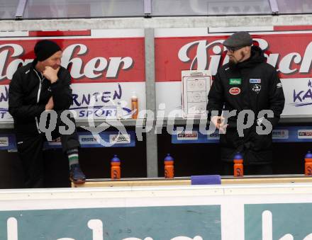 EBEL. Eishockey Bundesliga. EC VSV gegen Moser Medical Graz99ers. Trainer Markus Peintner (VSV). Villach, am 1.1.2018.
Foto: Kuess 


---
pressefotos, pressefotografie, kuess, qs, qspictures, sport, bild, bilder, bilddatenbank