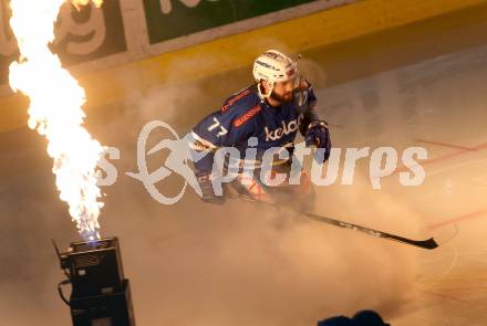 EBEL. Eishockey Bundesliga. EC VSV gegen KAC. Samuel Labrecque (VSV). Villach, am 3.1.2018.
Foto: Kuess 


---
pressefotos, pressefotografie, kuess, qs, qspictures, sport, bild, bilder, bilddatenbank