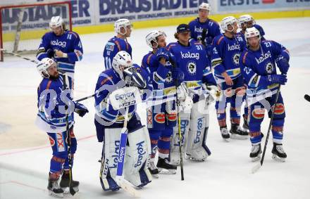 EBEL. Eishockey Bundesliga. EC VSV gegen HCB Suedtirol Alperia. Samuel Labrecque, Valentin Leiler, Lukas Herzog, Robert Flick, David Kickert, Patrick Platzer, Markus Schlacher (VSV). Villach, am 7.1.2018.
Foto: Kuess 


---
pressefotos, pressefotografie, kuess, qs, qspictures, sport, bild, bilder, bilddatenbank