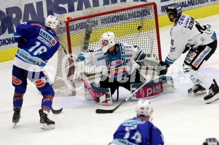 EBEL. Eishockey Bundesliga. EC VSV gegen EHC Liwest Black Wings Linz. Jordan Hickmott, (VSV), Paul Mocher, Mario Altmann  (Linz). Villach, am 19.1.2018.
Foto: Kuess 


---
pressefotos, pressefotografie, kuess, qs, qspictures, sport, bild, bilder, bilddatenbank