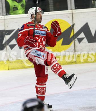 EBEL. Eishockey Bundesliga. KAC gegen 	EHC Liwest Black Wings Linz. Torjubel Andrew Jacob Kozek (KAC). Klagenfurt, am 21.1.2018.
Foto: Kuess

---
pressefotos, pressefotografie, kuess, qs, qspictures, sport, bild, bilder, bilddatenbank