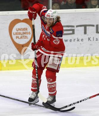 EBEL. Eishockey Bundesliga. KAC gegen 	EHC Liwest Black Wings Linz. Johannes Bischofberger (KAC). Klagenfurt, am 21.1.2018.
Foto: Kuess

---
pressefotos, pressefotografie, kuess, qs, qspictures, sport, bild, bilder, bilddatenbank