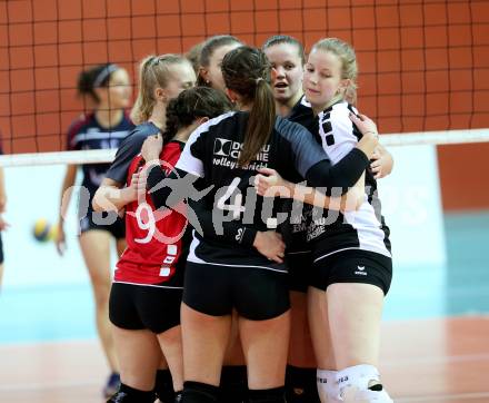 Volleyball 2. Bundesliga Frauen. VBK Woerthersee Loewen Klagenfurt gegen Volleys Brueckl.  Jubel  (Brueckl). Klagenfurt, am 20.1.2018. 
Foto: Kuess
---
pressefotos, pressefotografie, kuess, qs, qspictures, sport, bild, bilder, bilddatenbank