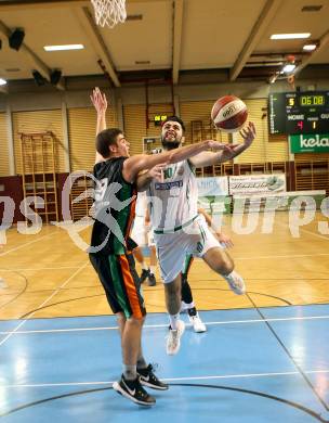 Basketball 2. Bundesliga. Grunddurchgang. 16. Runde. KOS Celovec gegen Basket Flames. Marin Sliskovic (KOS), Jakob Wonisch (Basket Flames). Klagenfurt, am 20.1.2018.
Foto: Kuess
---
pressefotos, pressefotografie, kuess, qs, qspictures, sport, bild, bilder, bilddatenbank