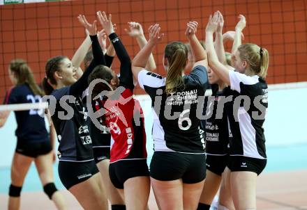 Volleyball 2. Bundesliga Frauen. VBK Woerthersee Loewen Klagenfurt gegen Volleys Brueckl. Jubel  (Brueckl). Klagenfurt, am 20.1.2018. 
Foto: Kuess
---
pressefotos, pressefotografie, kuess, qs, qspictures, sport, bild, bilder, bilddatenbank