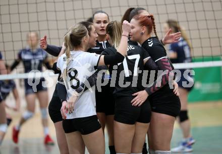 Volleyball Bundesliga. Frauen. SG Kelag Klagenfurt gegen SG VB NOE Sokol/Post. Jubel Post. Klagenfurt, am 24.1.2018.
Foto: Kuess
---
pressefotos, pressefotografie, kuess, qs, qspictures, sport, bild, bilder, bilddatenbank