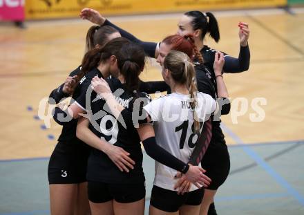 Volleyball Bundesliga. Frauen. SG Kelag Klagenfurt gegen SG VB NOE Sokol/Post. Jubel Post. Klagenfurt, am 24.1.2018.
Foto: Kuess
---
pressefotos, pressefotografie, kuess, qs, qspictures, sport, bild, bilder, bilddatenbank