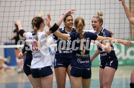 Volleyball Bundesliga. Frauen. SG Kelag Klagenfurt gegen SG VB NOE Sokol/Post. Jubel (Klagenfurt). Klagenfurt, am 24.1.2018.
Foto: Kuess
---
pressefotos, pressefotografie, kuess, qs, qspictures, sport, bild, bilder, bilddatenbank