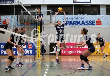 Volleyball Bundesliga. Frauen. SG Kelag Klagenfurt gegen SG VB NOE Sokol/Post. Daniela Katz, Nikolina Bajic (Klagenfurt). Klagenfurt, am 24.1.2018.
Foto: Kuess
---
pressefotos, pressefotografie, kuess, qs, qspictures, sport, bild, bilder, bilddatenbank