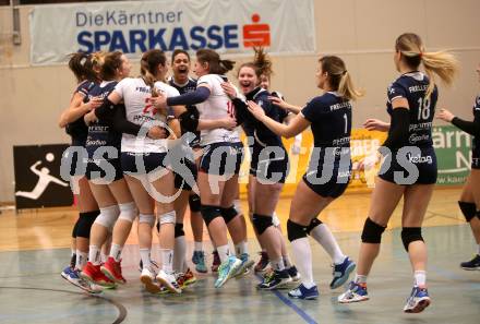 Volleyball Bundesliga. Frauen. SG Kelag Klagenfurt gegen SG VB NOE Sokol/Post. Jubel (Klagenfurt). Klagenfurt, am 24.1.2018.
Foto: Kuess
---
pressefotos, pressefotografie, kuess, qs, qspictures, sport, bild, bilder, bilddatenbank